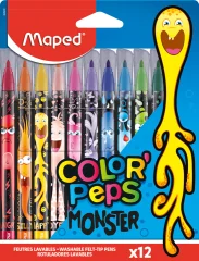 Maped fiber pisalo COLOR, PEPS MONSTER, kartonska škatla 12