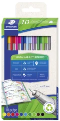 STAEDTLER Fineliner triplus Eco+ Edition, kartonska škatla za 10 kosov