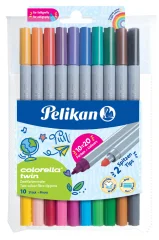 Fiber peresa Pelikan colorella twin, etui za 10 kosov