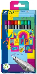 STAEDTLER fineliner triplus HAPPY, kartonska škatla za 10 kosov