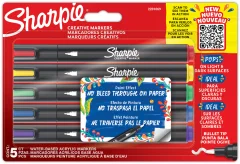 Kreativni markerji Sharpie Bullet, okrogla konica, pretisni omot po 5 kosov