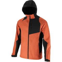 SOFTSHELL JAKNA S KAPUCO OPEČNO-ČRNA L L4094903