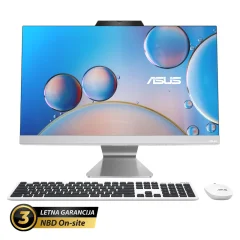 ASUS A3402 23,8" (60,45cm) FHD, i7-1355U, 16GB, 1TB, W11H, tipkovnica + miška, bel AIO računalnik (A3402WVAK-WB73D0H)