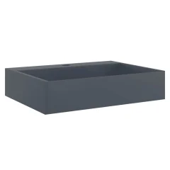 vidaXL Umivalnik 50x38x11 cm liti mineral/ liti marmor antracit