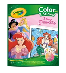 Crayola Disney Princess - Pobarvanka z nalepkami