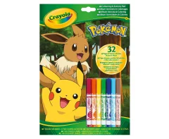 Crayola Pokemon - Pobarvanka z nalogami in flomastri