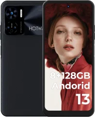 HOTWAV Note 12 8/128GB, črna pametni telefon Android 13, 6180mAh 6.8” 48MP+16MP Dual SIM 4G