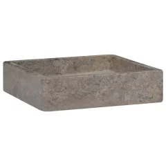 Umivalnik - Kopalna umivalnik - Lavabo siv 40x40x10 cm marmor