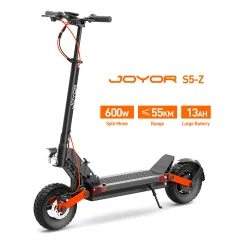 JOYOR S5-Z električni skuter s smernikom - 600 W motor 48V13AH baterija 55 km doseg disk zavore - črna