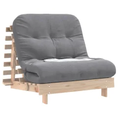 Futon - Futonski ležalnik z ležiščem 90x206x11 cm trdna borovina