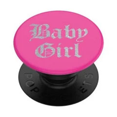 PopSockets, Pop Grip za pametne telefone Standardna oblika Baby Girl, ?rna