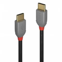 LINDY USB kabel USB 3.2 gen. 2x2 USB-C® vtič\, USB-C® vtič 0.50 m črna primeren za obojestranski priključek  36905