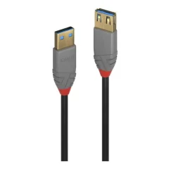 LINDY USB kabel USB 3.2 gen. 1 (USB 3.0) USB-A vtič\, USB-A vtičnica 0.50 m črna  36760