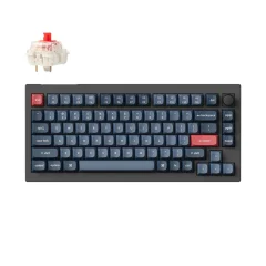 Keychron V1 Max QMK/VIA Brezžična Mehanska Tipkovnica, Bluetooth / 2.4 GHz, Red Linear Switch, US Layout, V1M-D1