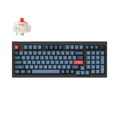 Keychron V5 Max QMK/VIA Brezžična Mehanska Tipkovnica, Bluetooth / 2.4 GHz, Red Linear Switch, US Layout, V5M-D1