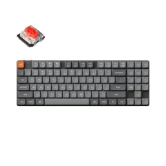 Keychron K13 Max Brezžična Mehanska Tipkovnica Low-Profile, Bluetooth / 2.4 GHz, Bela osvetlitev, Gateron Red, US Layout, K13M-A1