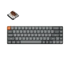 Keychron K7 Max Brezžična Mehanska Tipkovnica Low-Profile, Bluetooth / 2.4 GHz, RGB, Gateron Hot-Swap Brown, US Layout, K7M-H3