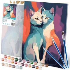 Paint by Numbers Kit - Massido Cats 40x50 cm for Creative Fun