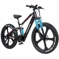 Električno kolo 1000W električno kolo 48V 13.6AH velika baterija barvni LCD zaslon 26"*4 Fat Tire Mountain 45KM/H 21Speed ​​Gears električno kolo