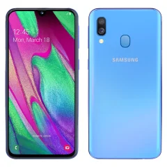 Obnovljeno - znaki rabe - Ecofone Galaxy A40 modra 64 GB 4 GB ram dual sim