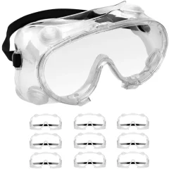 Premium Safety Glasses Set of 10 - Anti-Dust Protective Goggles for All Environments