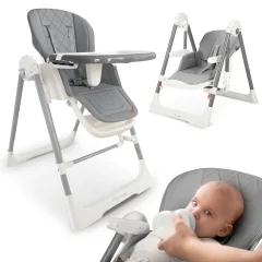 Nukido Elite 3-in-1 Grey High Chair and Lounger