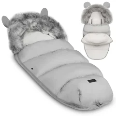 Elmi Ricokids Gray Stroller and Sled Sleeping Bag for Ultimate Comfort