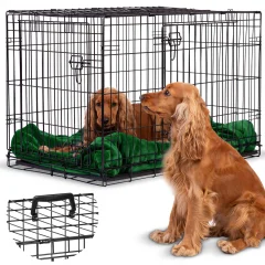 Durable Medium Dog Cage 91 x 57 x 62 cm - PH-201 for Safe Travel and Home Comfort