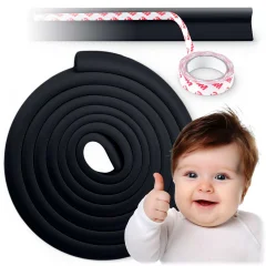 Ricokids 6m Black Foam Safety Tape for Childproofing Furniture