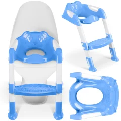 Ricokids Koala Toilet Seat Cover with Ladder - Blue, Comfortable and Safe for Kids