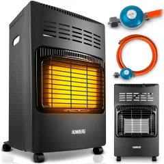 Humberg HM-900 Portable Gas Heater - Efficient & Safe Heating Solution in Black