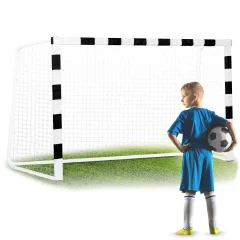 NS-465 Football Goal - 300 x 200 x 120 cm, Durable Black and White Design