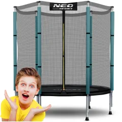 Safe and Fun 140 cm Garden Trampoline for Kids - Neo-Sport