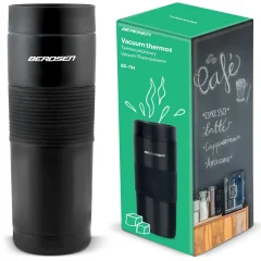 Berdsen 590ml Vacuum Flask - Stylish Black Insulated Bottle for Hot & Cold Drinks