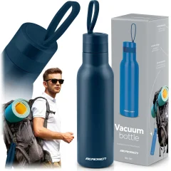 Berdsen 500ml Vacuum Flask - Navy Blue Thermos for Hot & Cold Drinks