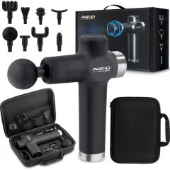 Advanced Body Massage Gun with 8 Attachments - NS-501 Neo-Sport Black