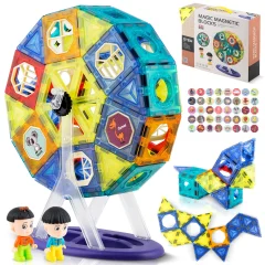 Ricokids RK-769 Magnetic Blocks Carousel - Creative Fun for Kids