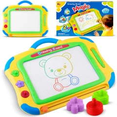 Ricokids Magnetic Drawing Board - Yellow for Kids