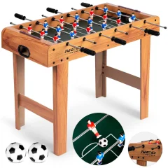 Neosport NS-802 Wooden Table Football - Compact 70x37x62cm Design