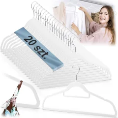 Premium Velvet Clothes Hangers Set - 20 Durable Hangers by Massido