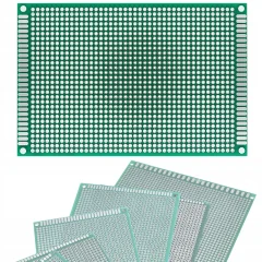 DVOSTRANSKA UNIVERZALNA PLOŠČA ZA IZDELAVO PROTOTIPOV PCB 80 X 120 MM (ZELENA)