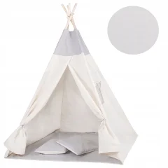 TEEPEE ŠOTOR ZA OTROKE + BLAZINE 160cm INDIJSKA WIGWAM HIŠA