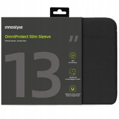 INNOSTYLE TORBA ZA PRENOSNI RAČUNALNIK 13 VODOTESNA TORBA OMNIPROTECT SLIM BLACK