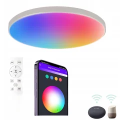 24W pametna LED WiFi nadometna svetilka 32cm RGBCW Tuya Alexa Google assistant