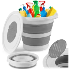 Versatile Folding Silicone Bucket with Handle - MS-681 by Massido