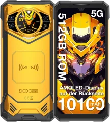 DOOGEE S200 X 5G 32/512GB, oranžna pametni robustni telefon Android 14, 10100mAh 120Hz 100MP+20MP nočni vid