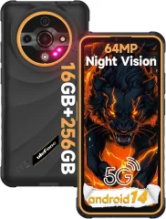 Ulefone Armor X31 Pro 5G 16/256GB Dimensity 6300, oranžna pametni robustni telefon Android 14, 6.56" 120Hz NFC