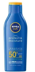 Nivea Sun Protect & Moisture vlažilno sončno mleko SPF 50+, 200 ml