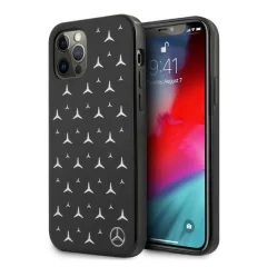 OVITEK MERCEDES SILVER STARS VZOREC ZA IPHONE 12 PRO ČRN