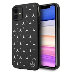 OVITEK MERCEDES SILVER STARS VZOREC ZA IPHONE 11 XR ČRN